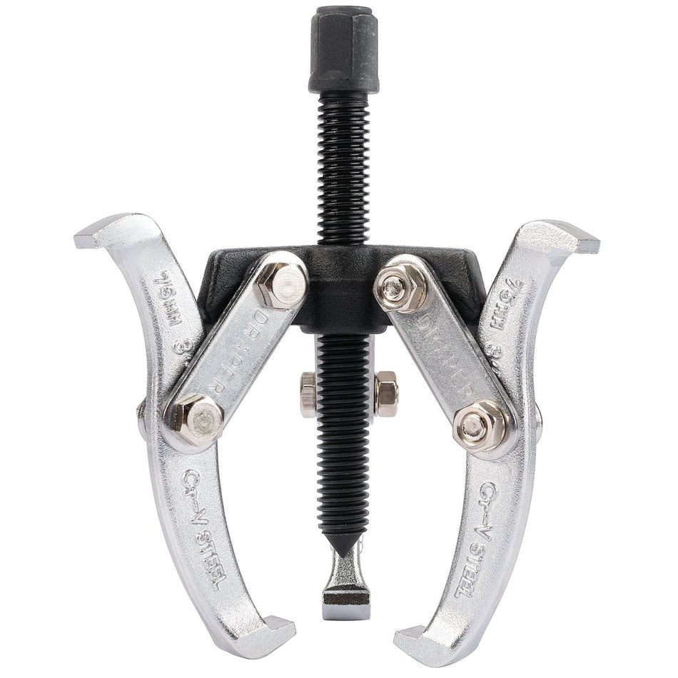 DRAPER 65mm Reach x 75mm Spread Triple Leg Reversible Puller: Model No.N133