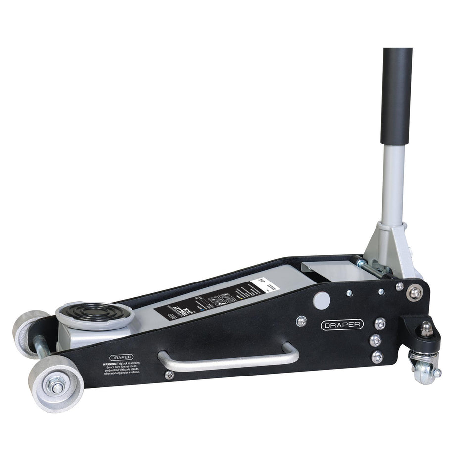 Aluminium and Steel Racing Trolley Jack, 2.5 Tonne: No.TJ250AS