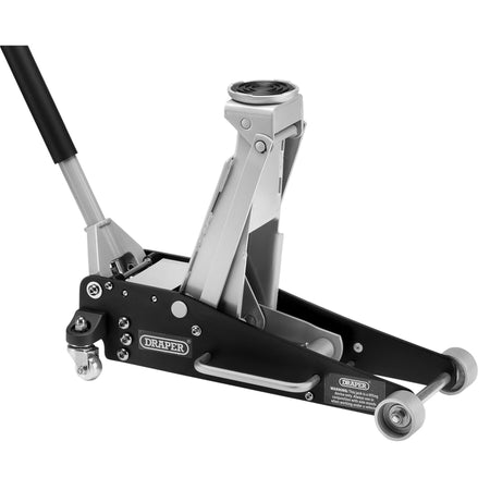 Aluminium and Steel Racing Trolley Jack, 2.5 Tonne: No.TJ250AS