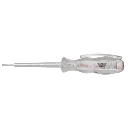 Draper Expert VDE Mains Tester Screwdriver, 105-250V AC, 140mm : Model No. VDEMT-140