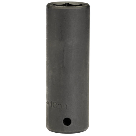 DRAPER Expert 18mm 1/2in. Square Drive Deep Impact Socket: Model No.410D-MM