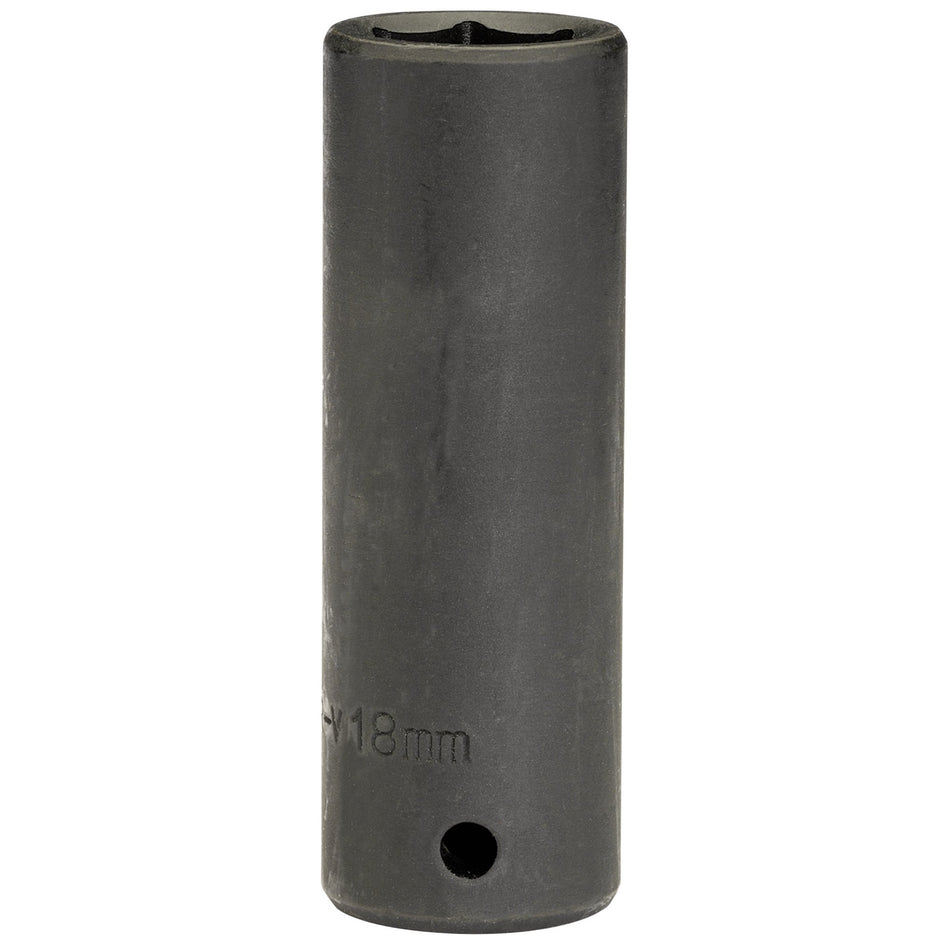 DRAPER Expert 18mm 1/2in. Square Drive Deep Impact Socket: Model No.410D-MM