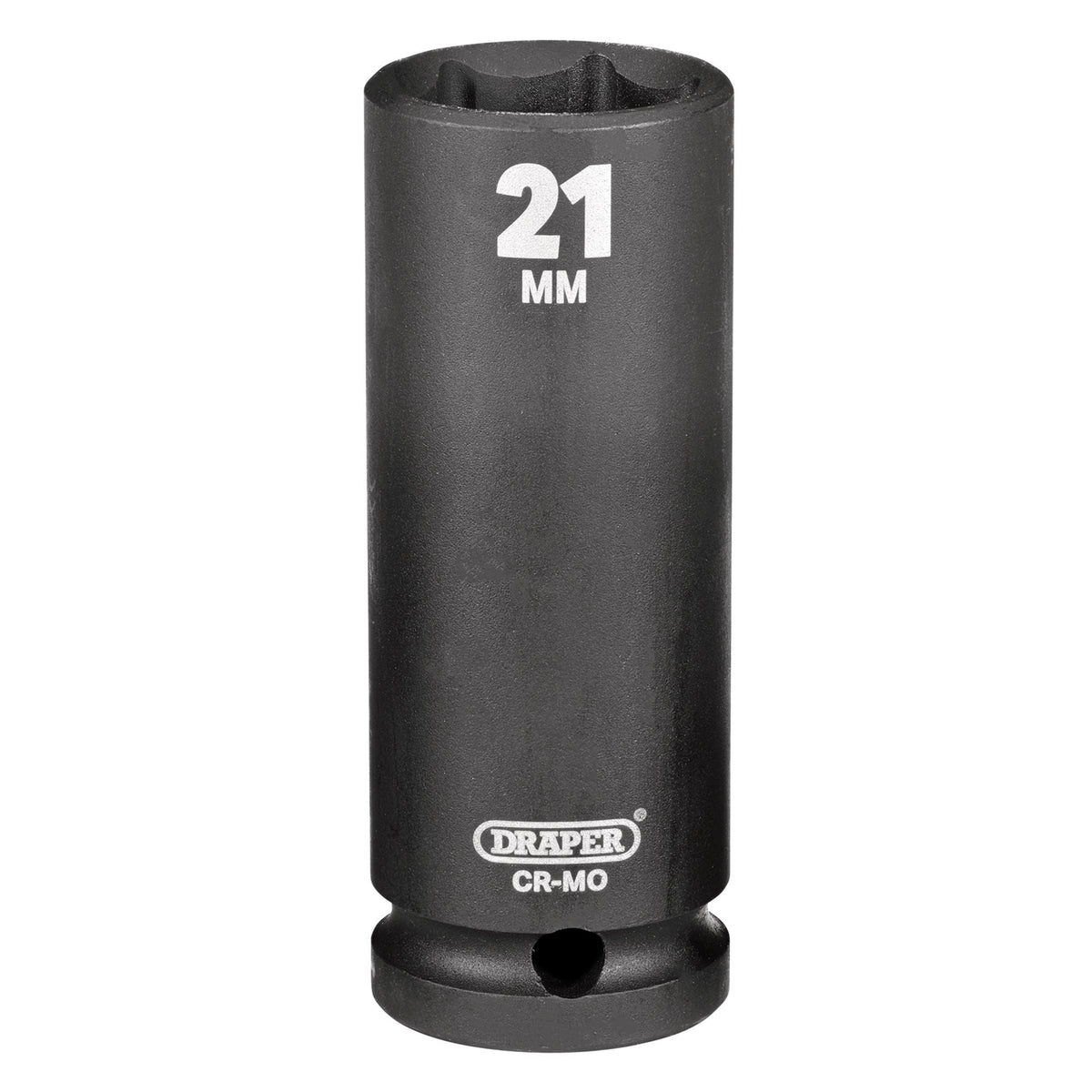 DRAPER Expert 21mm 1/2in. Square Drive Deep Impact Socket: Model No.410D-MM