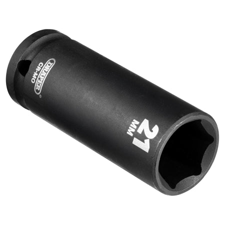 DRAPER Expert 21mm 1/2in. Square Drive Deep Impact Socket: Model No.410D-MM