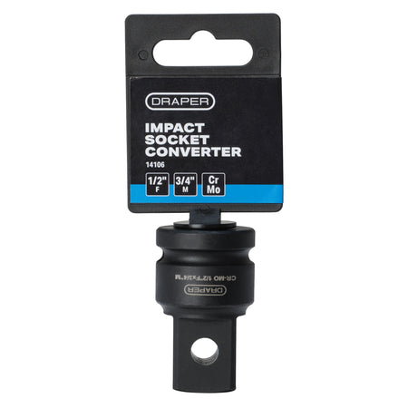 DRAPER Expert 1/2in.(F) x 3/4in.(M) Impact Socket Converter: Model No.325