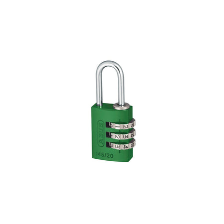 ABUS 145/20 20mm Aluminium Combination Padlock Green 46571
