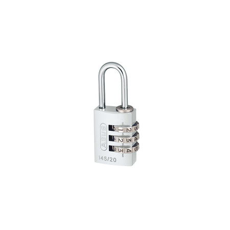 ABUS 145/20 20mm Aluminium Combination Padlock Silver 46574