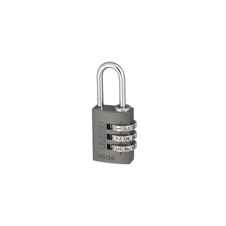 ABUS 145/20 20mm Aluminium Combination Padlock Titanium 46576
