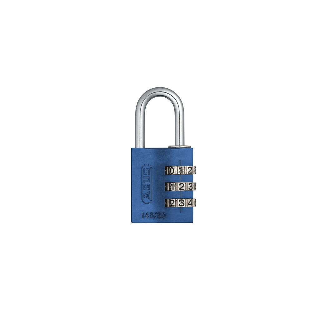 ABUS 145/30 30mm Aluminium Combination Padlock Blue 46577