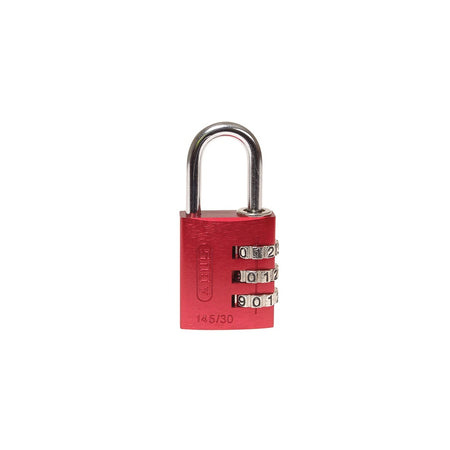 ABUS 145/30 30mm Aluminium Combination Padlock Red 46578