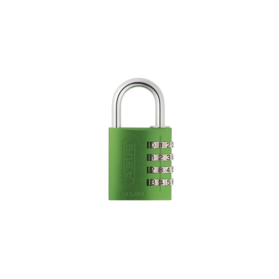 ABUS 145/40 40mm Aluminium Combination Padlock Green 49531