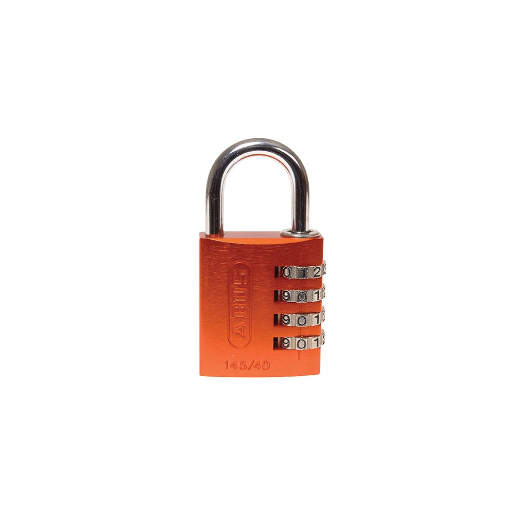 ABUS 145/40 40mm Aluminium Combination Padlock Orange 49527