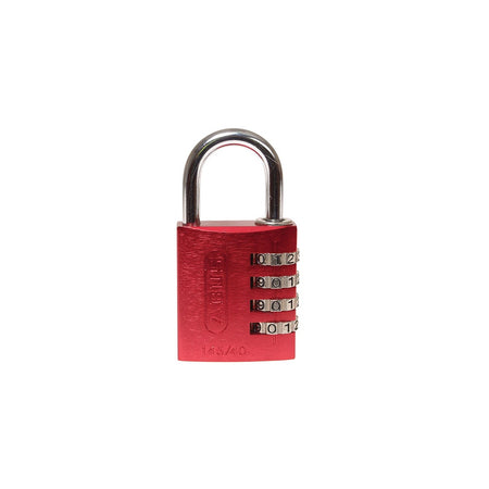 ABUS 145/40 40mm Aluminium Combination Padlock Red 48829
