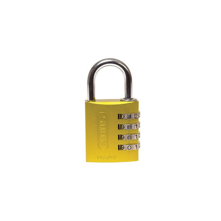 ABUS 145/40 40mm Aluminium Combination Padlock Yellow 49535