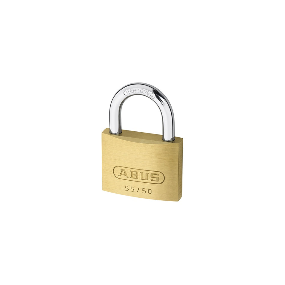ABUS 55/50 50mm Brass Padlock Carded
