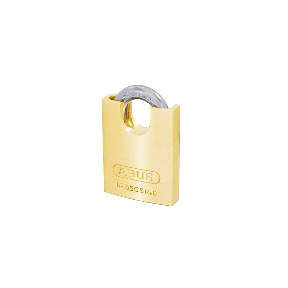 ABUS 65/40CS 40mm Brass Padlock Closed Shackle Carded