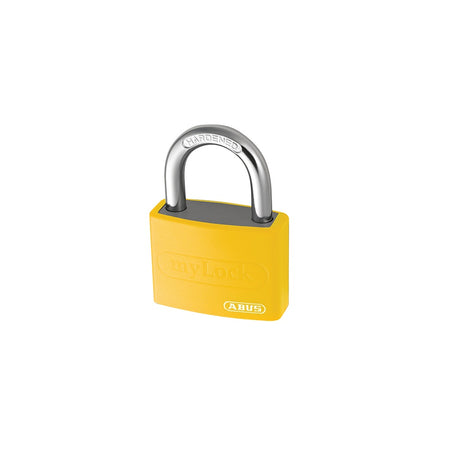 ABUS T65AL/40 40mm My Lock Aluminium Padlock Yellow Body 50032