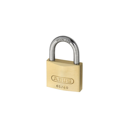 ABUS 65IB/40 40mm Brass Padlock Stainless Steel Shackle LS 63 Carded