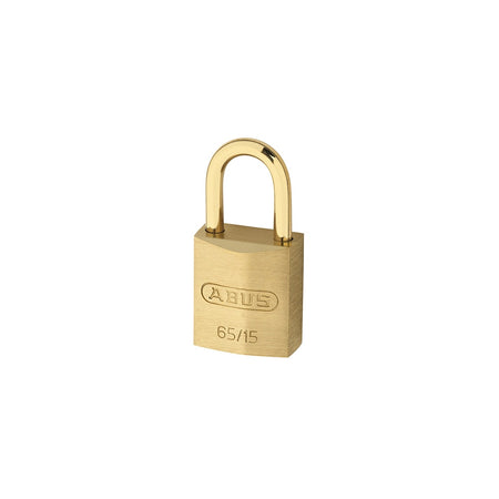 ABUS 65MB/15 15mm Brass Padlock & Shackle Carded 09442