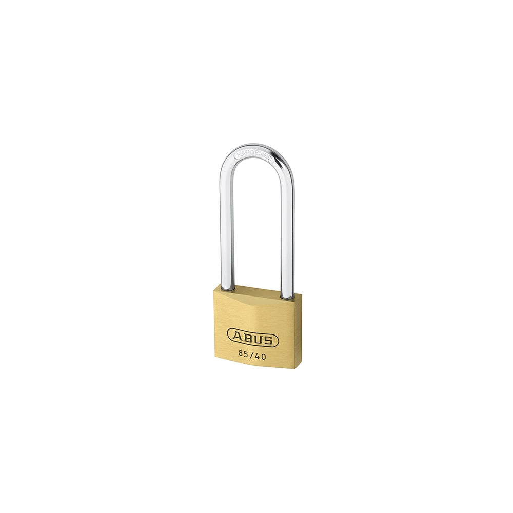 ABUS 85/40 40mm HB63 Brass Padlock 63mm Long Shackle Carded
