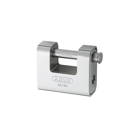 ABUS 92/65 65mm Monoblock Brass Body Shutter Padlock Keyed KA8511