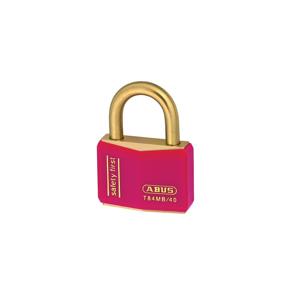 ABUS T84MB/40 40mm Red Safety First Rustproof Padlock Keyed 8404