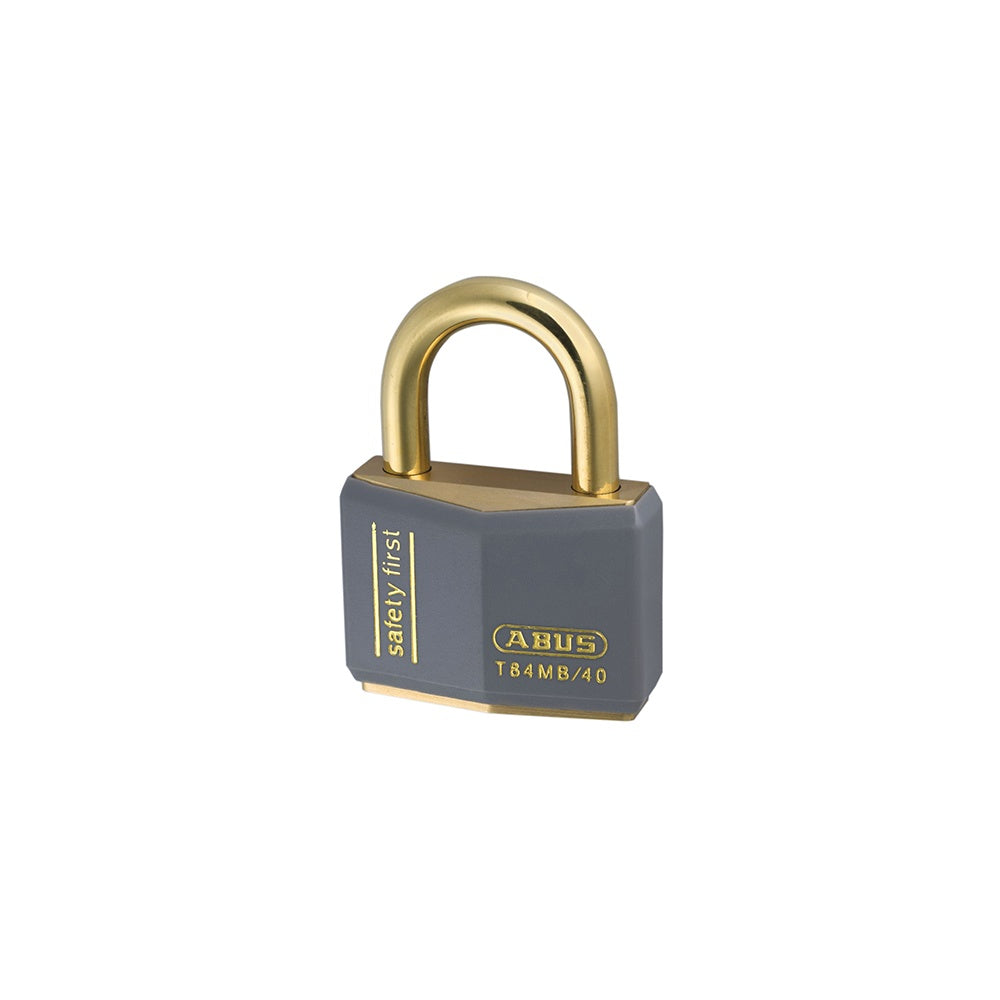 ABUS T84MB/40 40mm Grey Safety First Rustproof Padlock Keyed 8405