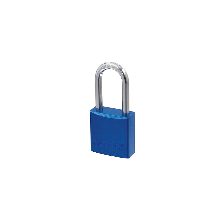 ABUS 72/40 HB40 Aluminium Padlock 40mm Long Shackle Blue Keyed TT60121