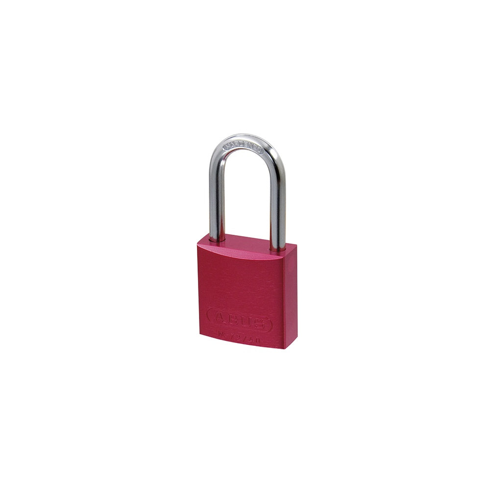 ABUS 72/40 HB40 Aluminium Padlock 40mm Long Shackle Red Keyed TT0216262