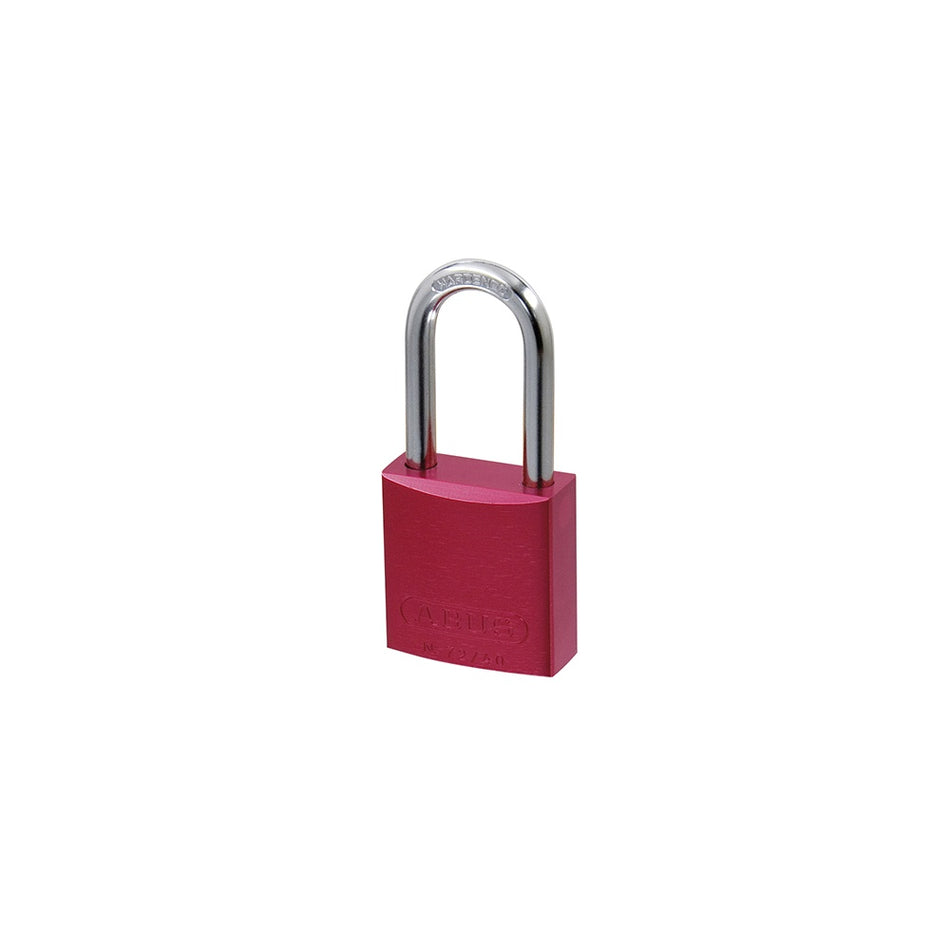 ABUS 72/40 HB40 Aluminium Padlock 40mm Long Shackle Red Keyed TT0216262