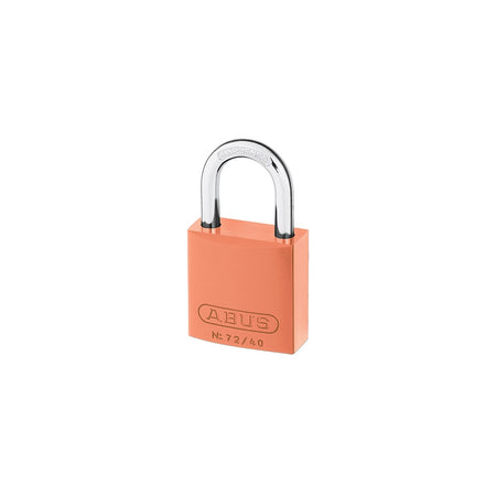 ABUS 72/40 40mm Aluminium Padlock Orange Keyed TT02767