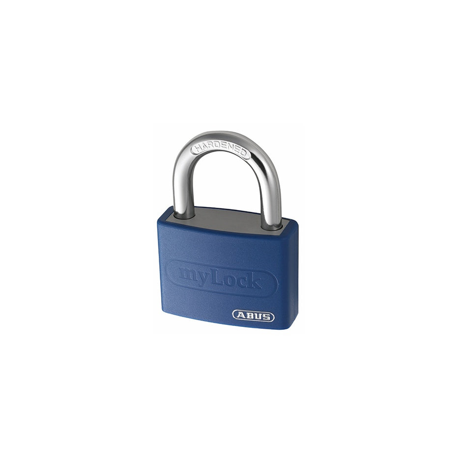 ABUS T65AL/40 40mm My Lock Aluminium Padlock Blue Body Keyed 6401