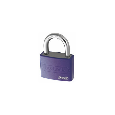 ABUS T65AL/40 40mm My Lock Aluminium Padlock Violet Body Keyed 6401
