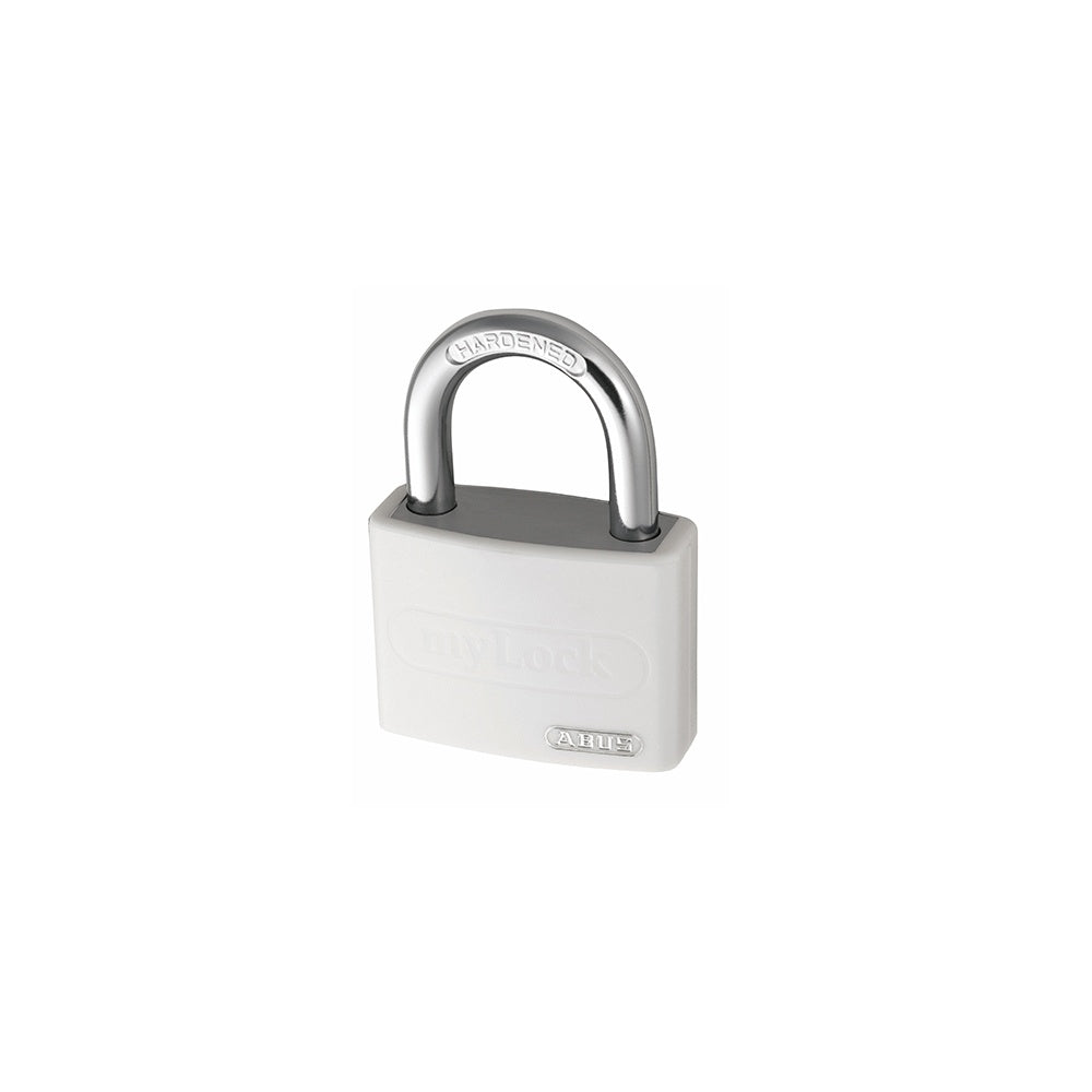 ABUS T65AL/40 40mm My Lock Aluminium Padlock White Body Keyed 6401