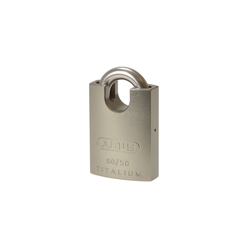 ABUS 90RK/50 Titalium Padlock Closed Stainless Steel Shackle Keyed KA2745