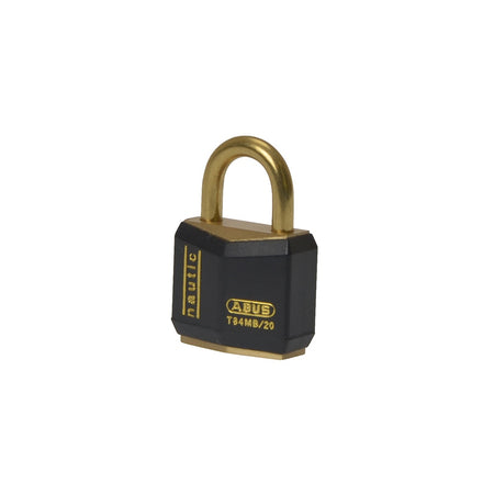 ABUS T84MB/20 20mm Black Rustproof Padlock Carded