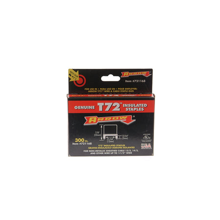 Arrow T72HW Insulated Staples 5mm x 12mm Box 300