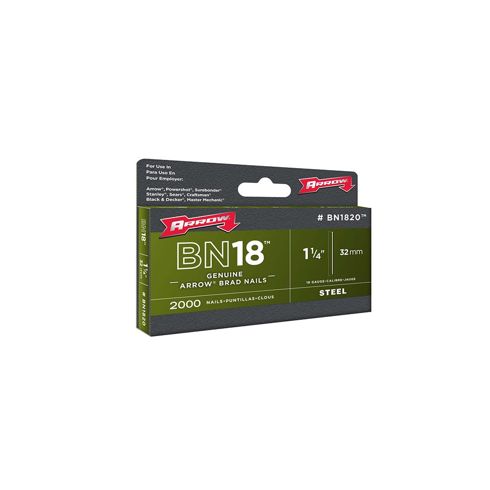 Arrow BN1832 Brad Nails 50mm 18g Box 1000