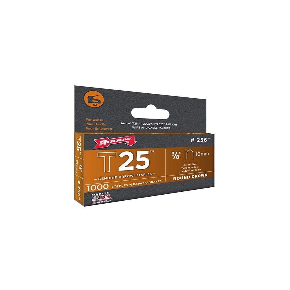 Arrow T25 Staples 10mm (3/8in) Box 5000