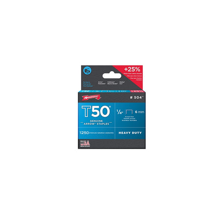 Arrow T50 Staples 6mm (1/4in) Box 5000