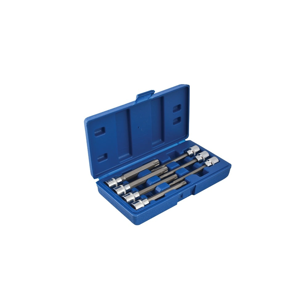 BlueSpot Tools Extra Long 3/8in Square Drive Torx Bit Sockets 7 Piece