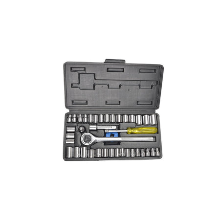 BlueSpot Tools Socket Set of 40 Metric & AF 1/4in & 3/8in Drive