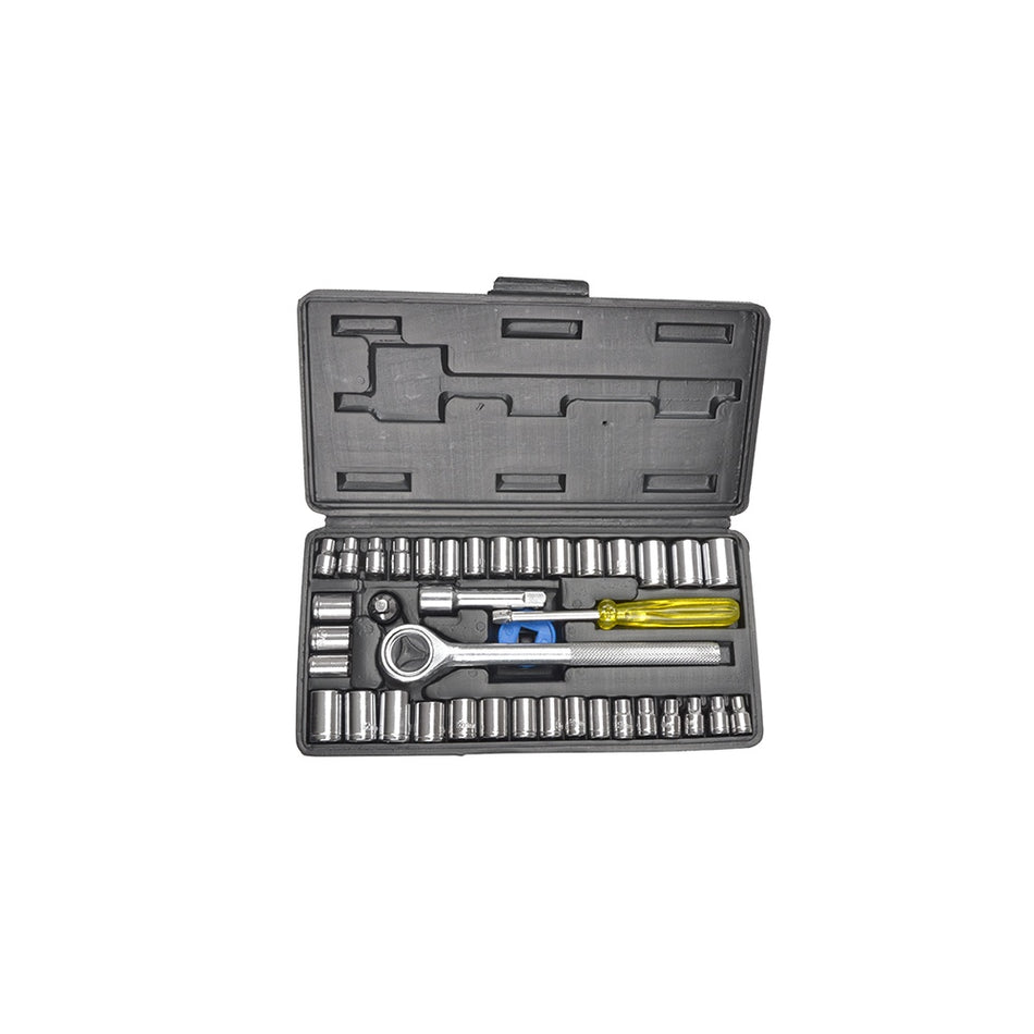 BlueSpot Tools Socket Set of 40 Metric & AF 1/4in & 3/8in Drive