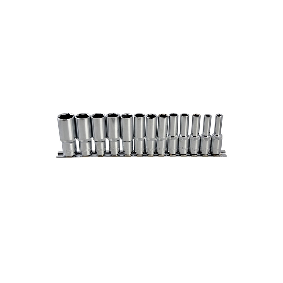 BlueSpot Tools Deep Socket Set of 13 Metric 3/8in Square Drive