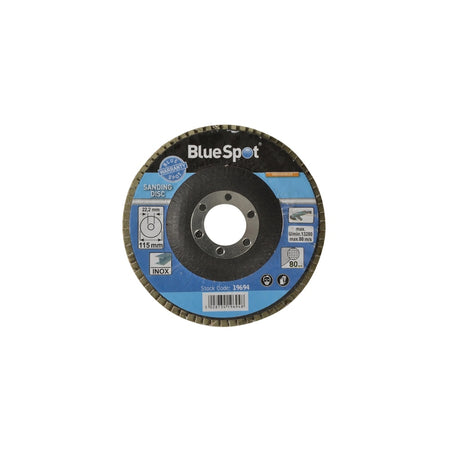 BlueSpot Tools Sanding Flap Disc 115mm 80 Grit