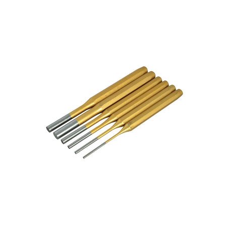 BlueSpot Tools Gold Pin Punch Set of 6
