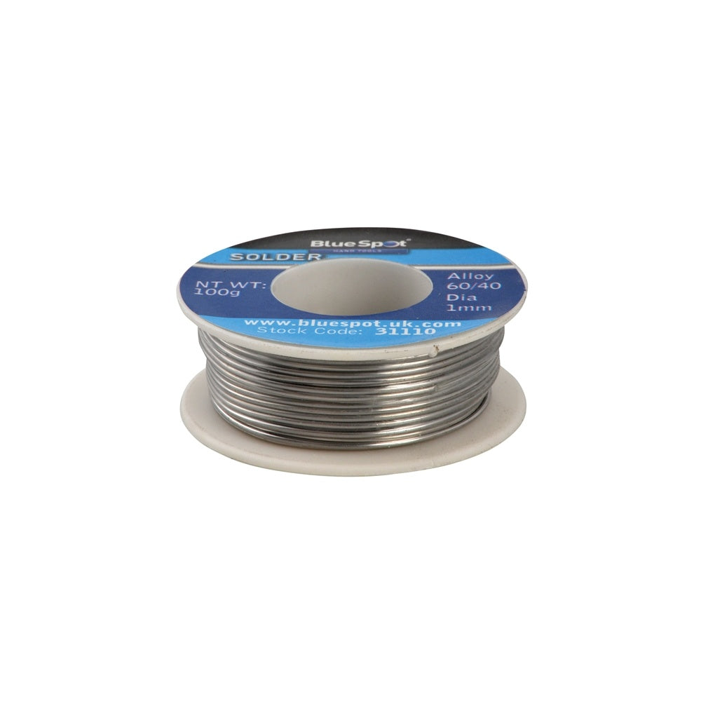 BlueSpot Tools Flux Covered Solder 100g 60/40