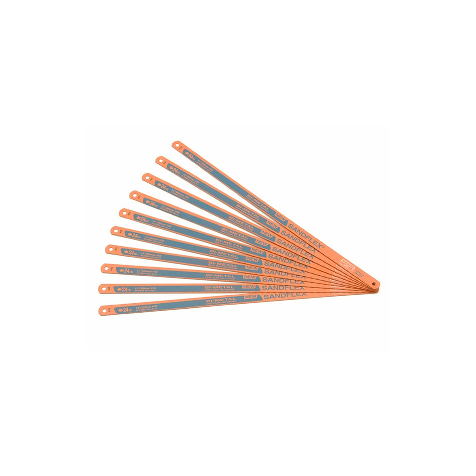 Bahco 3906 Sandflex Hacksaw Blades 300mm 12 x 24 Pack 10