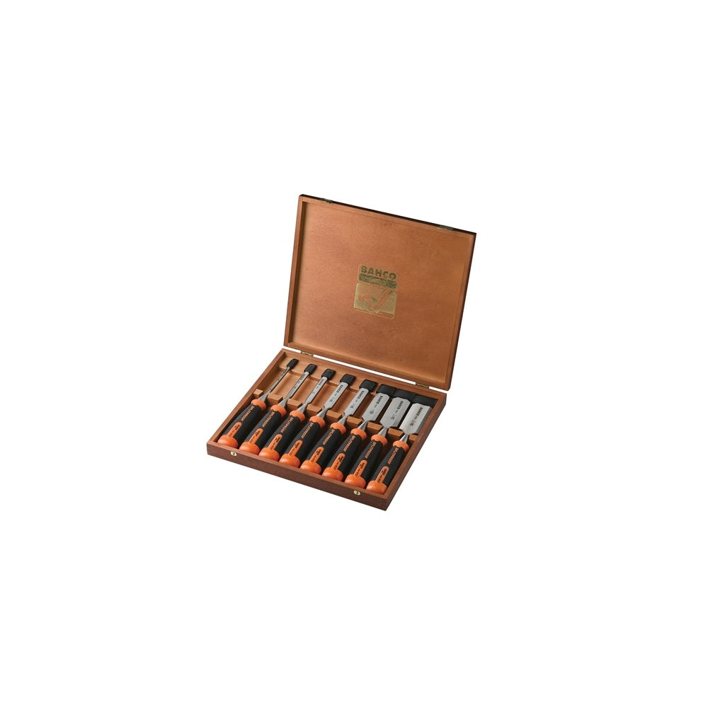Bahco 434-S8 B/E Chisel Set of 8: 6,10,12,16,18,25,32 & 38mm