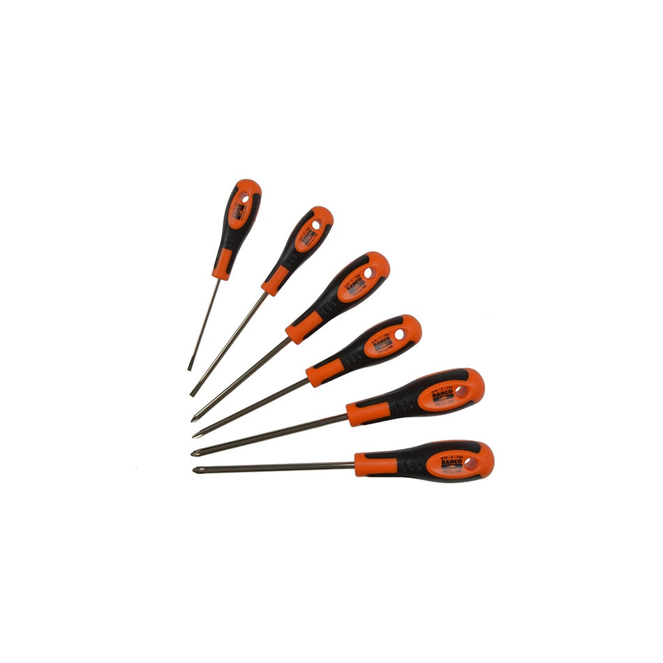 Bahco 600 Series Screwdriver Set 6 Piece SL/PH/PZ